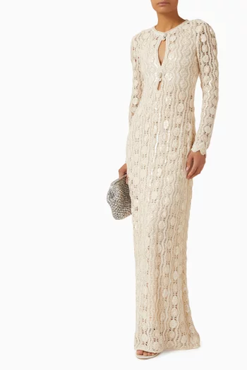 فستان نيكولا بخيوط مكرمية