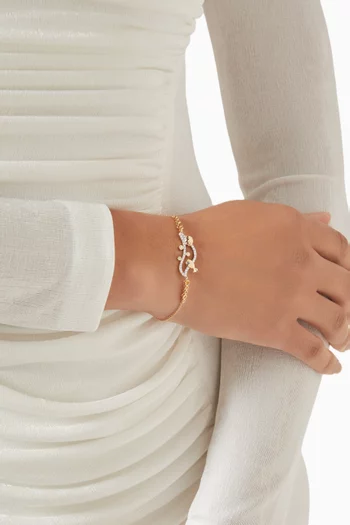 Underwater Diamond Bracelet in 9kt Gold