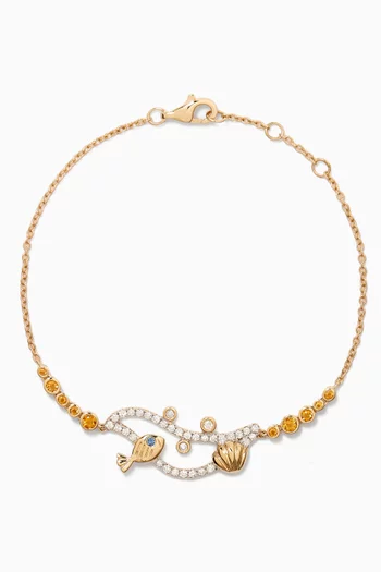 Underwater Diamond Bracelet in 9kt Gold