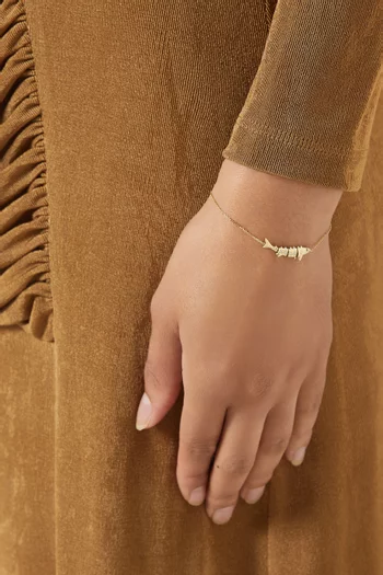 Marlin Diamond Bracelet in 9kt Yellow Gold