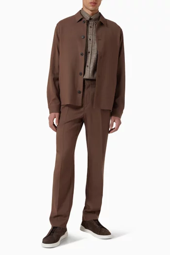 جاكيت بأزرار صوف تويل