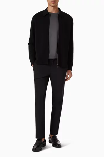 جاكيت ميلانو بسحّاب صوف مارينو