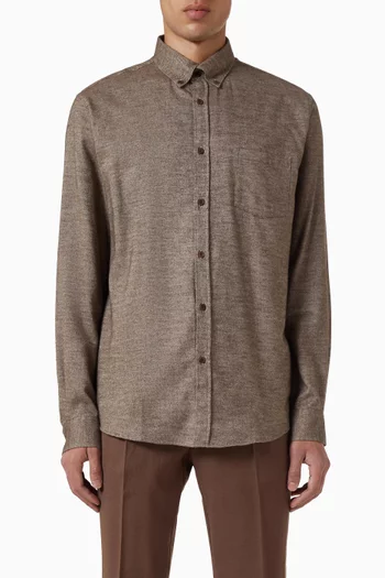 قميص بأزرار قطن