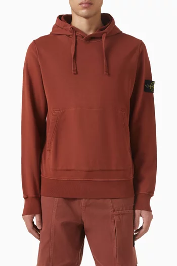 Logo-patch Hoodie in Organic Cotton Fleece