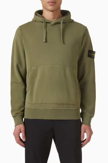Logo-patch Hoodie in Organic Cotton Fleece