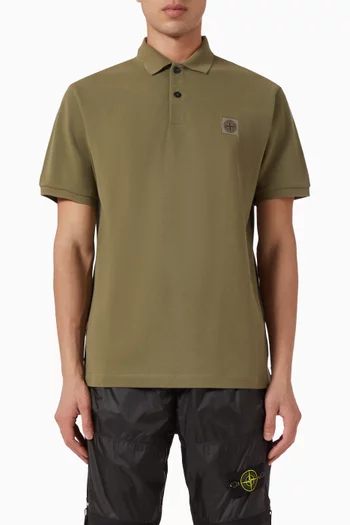 Logo Polo T-shirt in Cotton-piqué