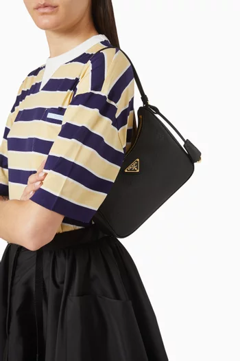 Mini Re-Edition Hobo Bag in Saffiano Leather