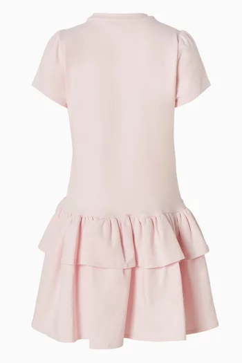 فستان بعقدة ونقشة خريطة