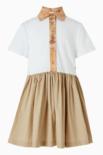 طقم بلوزة وتنورة بطيات 