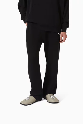 Patch Slippers in Leather