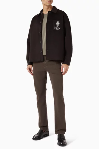 x Ritz Paris Double Face Overshirt in Wool