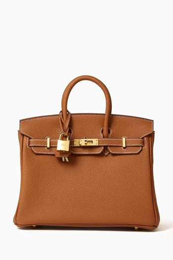 Unused Birkin 25 Bag in Togo Leather
