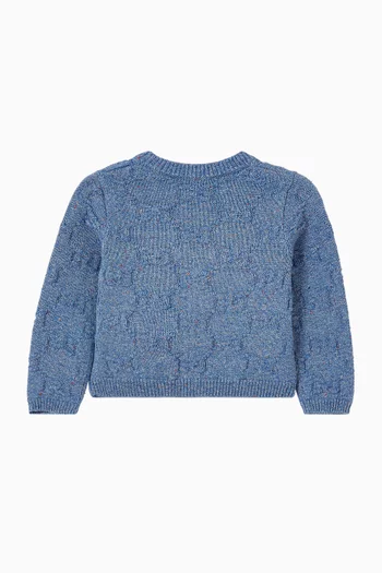 كارديغان بشعار GG منسوج