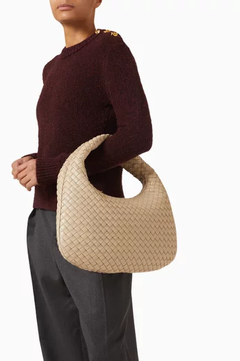 Veneta Shoulder Bag in Padded Intrecciato Leather