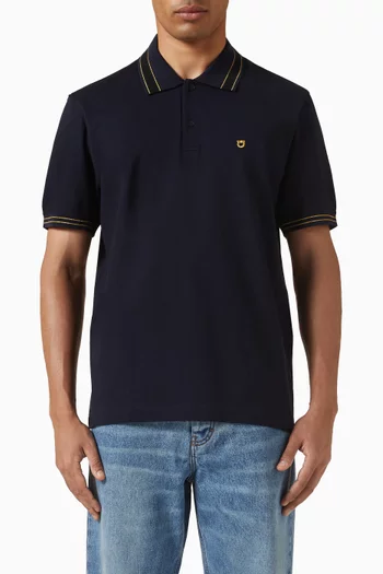 تي شيرت بولو مطرز بشعار جانشيني