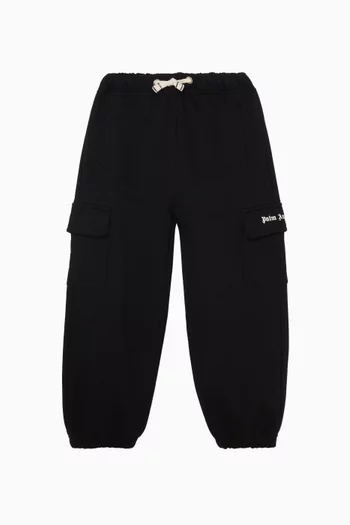 Classic Logo Cargo Sweatpants in Cotton