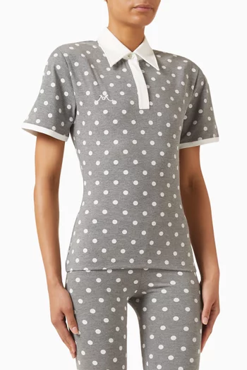 Polka Dot Polo T-shirt