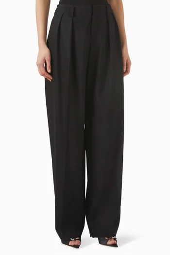 Double-pleated Tailored Pants