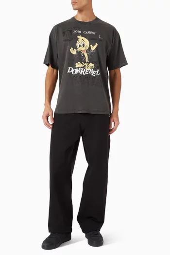Who Cares Faded T-shirt in Cotton-jersey