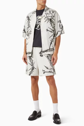 تي شيرت بطبعة دب نائم قطن جيرسيه