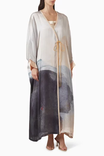 Printed Abaya in Viscose