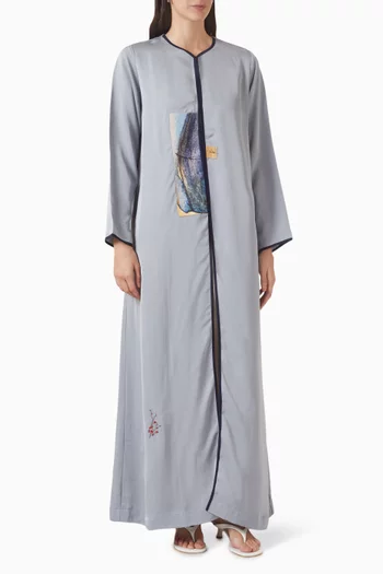 Printed Abaya in Viscose