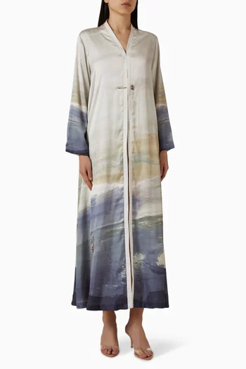 Printed Abaya in Viscose