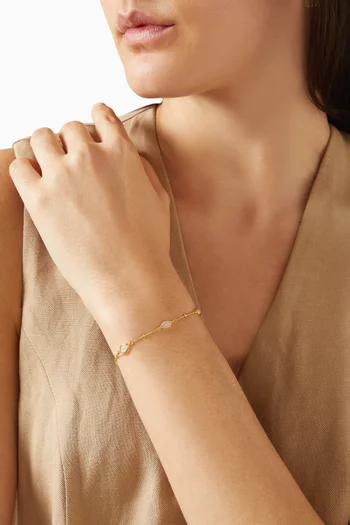 Magma Charm Bracelet in 18kt Gold Vermeil