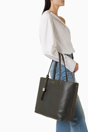 Small Hudson Tote Bag in Pebbled Leather