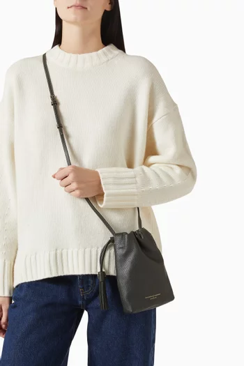 حقيبة كروس هدسون جلد حُبيبي لين