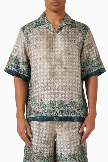 Bandana Bowling Shirt in Silk