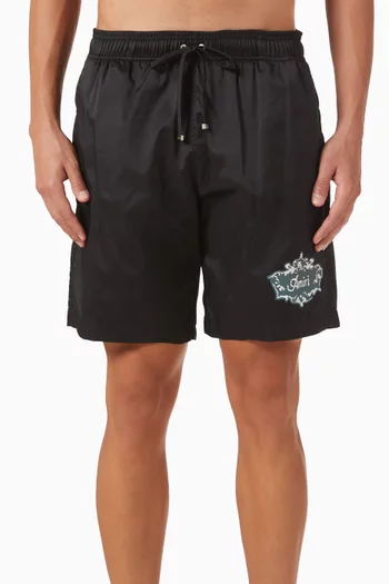 شورت السباحة شاتو بشعار الماركة