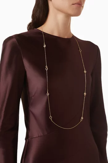 Miller Pavé Necklace in 18kt Gold-plated Brass
