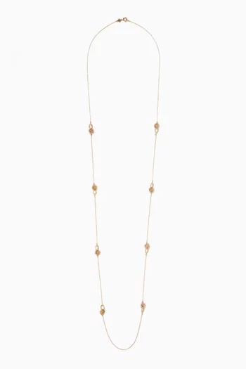 Miller Pavé Necklace in 18kt Gold-plated Brass