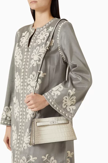 حقيبة لي رادزيويل ميني بيد علوية جلد بنقشة جلد التمساح