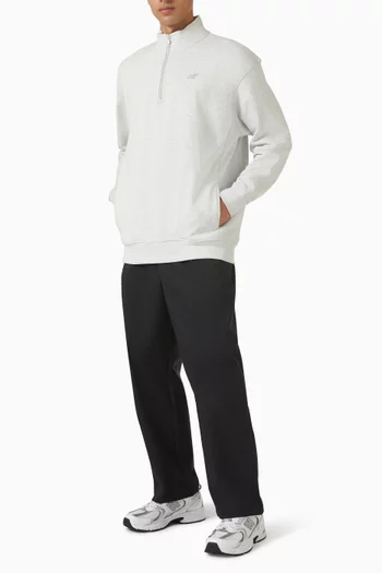 Athletics Half-zip Sweatshirt in Cotton-terry