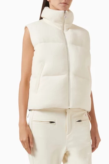 فيست مبطّن بالزغب صوف وكشمير