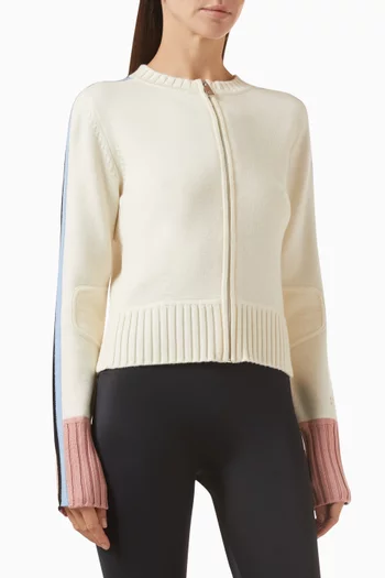 كارديغان كاميل منسوج من صوف مارينو