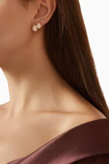 Serpent Boheme Asymmetric Earrings in 18kt Gold