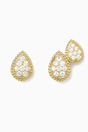Serpent Boheme Asymmetric Earrings in 18kt Gold
