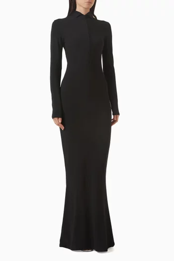 فستان بقصة ضيقة جيرسيه