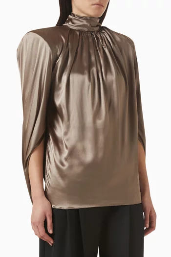 Cascade Tunic in Satin