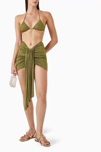 Malibu Crystal-embellished Mini Skirt