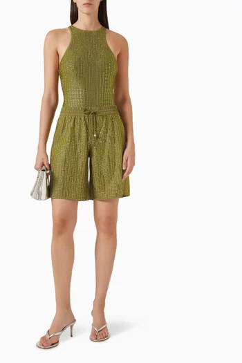 Malibu Crystal-embellished Boxer Shorts