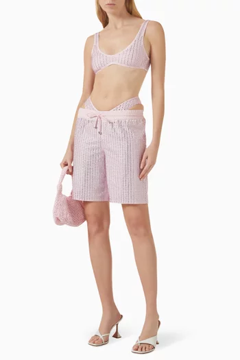 Malibu Crystal-embellished Boxer Shorts