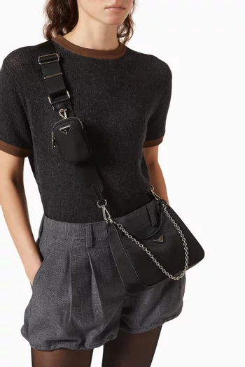 حقيبة كتف 2005 بإصدار جديد نايلون معاد تدويره