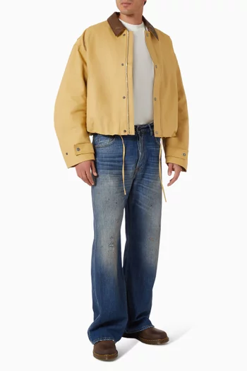 Jacket in Double Cotton Satin