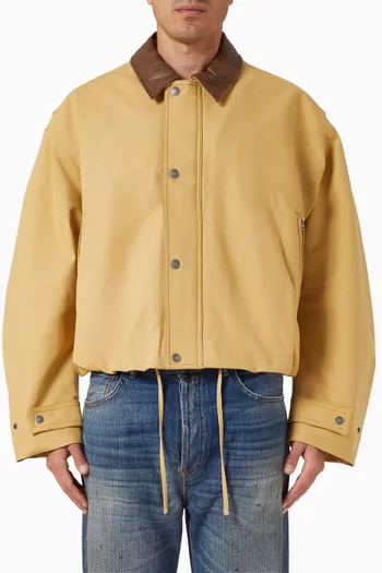 Jacket in Double Cotton Satin