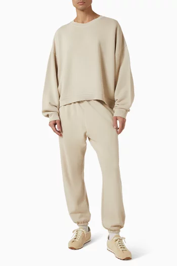 سويت شيرت برقعة مطاط بشعار الماركة صوف