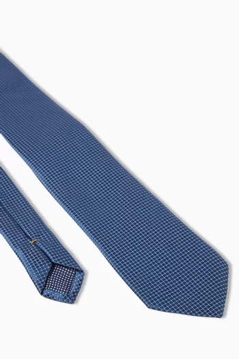 Geometric Printed Tie in Satin